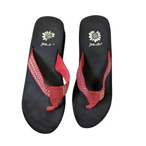 Yellow Box Shoes Yellow Box Flip Flop Sandals Pink Glitter